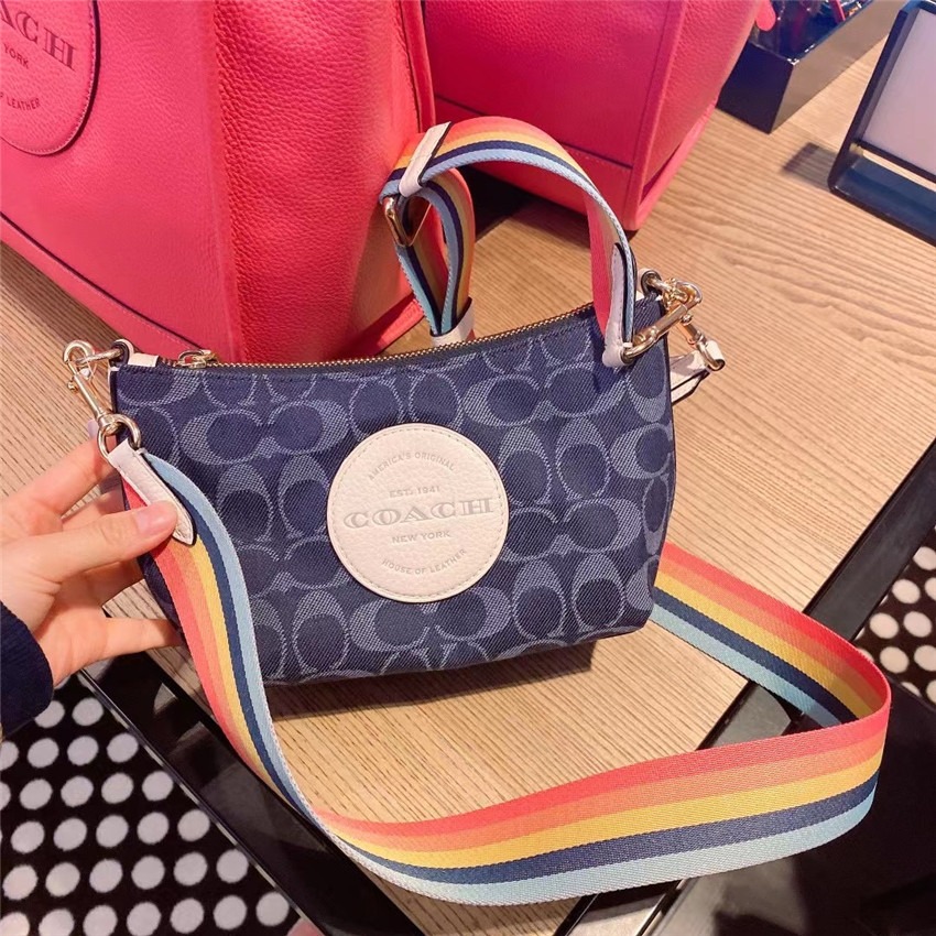 台灣美媽代購 COACH 蔻馳 包包 DEMPSEY 女士單肩包 腋下包 半月包 餃子包 斜挎包 側背包 單肩包 手提包-細節圖7