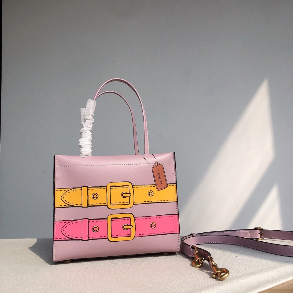 台灣美媽代購 COACH 蔻馳 包包 斜挎包 單肩包 斜背包 郵差包 托特包 CASHIN CARRY款 百搭簡約手提包-細節圖8