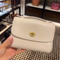 台灣美媽代購 COACH 蔻馳 包包 斜挎包 單肩包 斜背包 郵差包 手提包 翻蓋旋轉扣 復古時尚單肩斜跨小方包-規格圖10