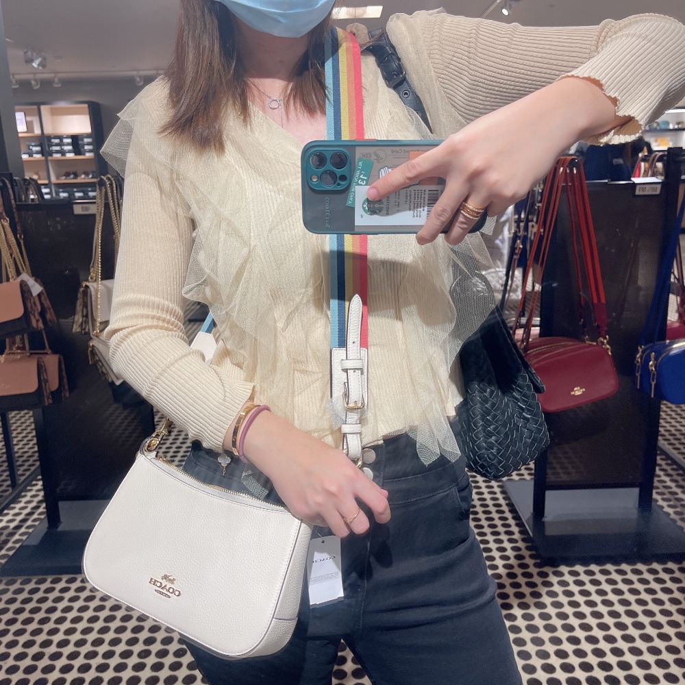 台灣美媽代購 COACH 蔻馳 包包 斜挎包 單肩包 斜背包 郵差包 麻將包 月牙包 半月包 時尚氣質百搭款斜挎單肩包-細節圖11