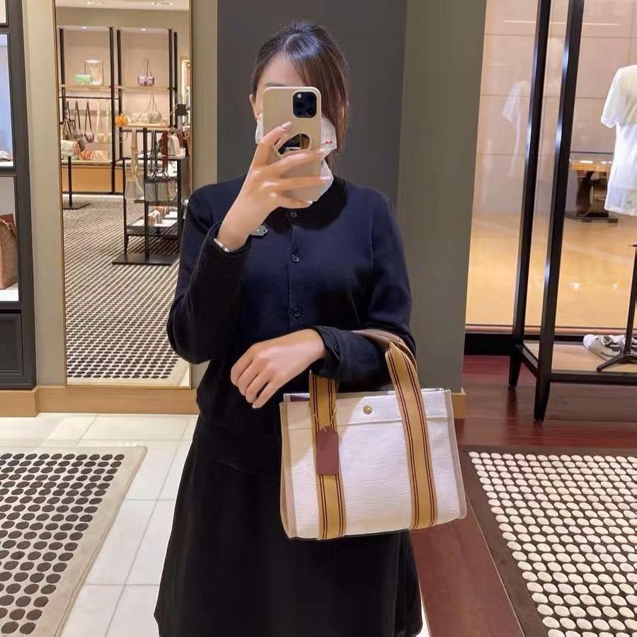 台灣美媽代購 COACH 蔻馳 包包 單肩包 斜挎包 斜背包 手提包 托特包 流浪包 時尚百搭簡約通勤單肩斜挎帆布包-細節圖2