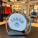 台灣美媽代購 COACH 蔻馳 包包 斜挎包 斜背包 側背包 手提包 圓餅包 化妝包 手機包 時尚簡約百搭學院風斜挎包-規格圖11