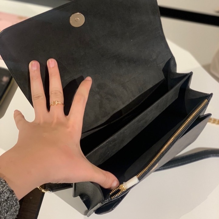 台灣美媽代購 COACH 蔻馳 包包 單肩包 斜挎包 手提包 斜背包 鏈條包 風琴包 翻蓋單肩斜挎包 時尚百搭簡約斜挎包-細節圖10