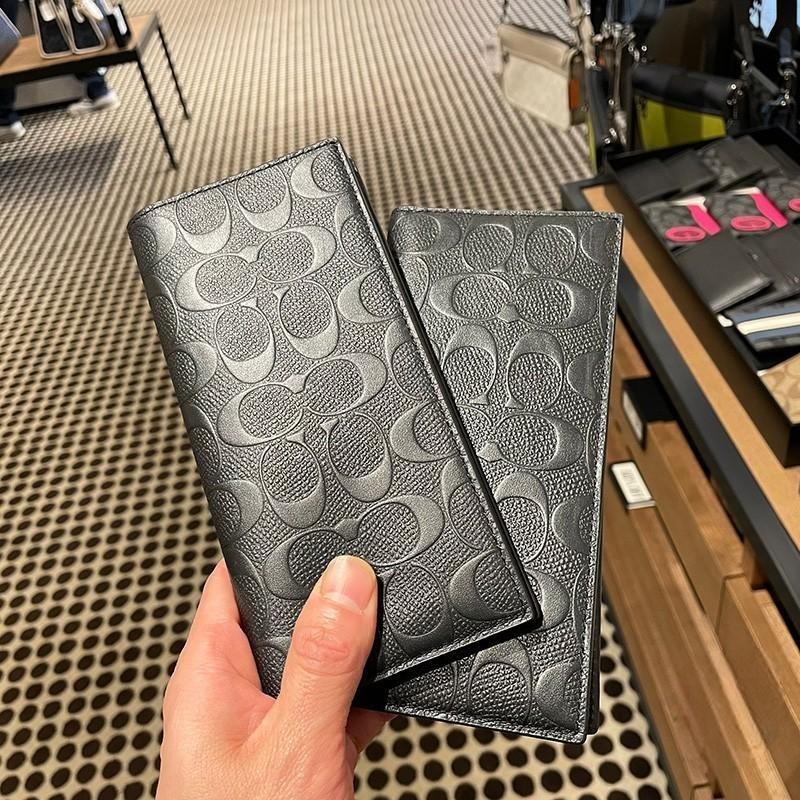 台灣美媽代購 COACH 蔻馳 包包 長夾 短夾 皮夾 中夾 短夾 錢包 拉鏈夾 對折錢夾卡夾 信用卡夾 時尚簡約長夾-細節圖2