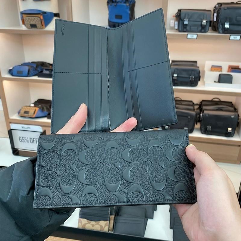 台灣美媽代購 COACH 蔻馳 包包 長夾 短夾 皮夾 中夾 短夾 錢包 拉鏈夾 對折錢夾卡夾 信用卡夾 時尚簡約長夾-細節圖4