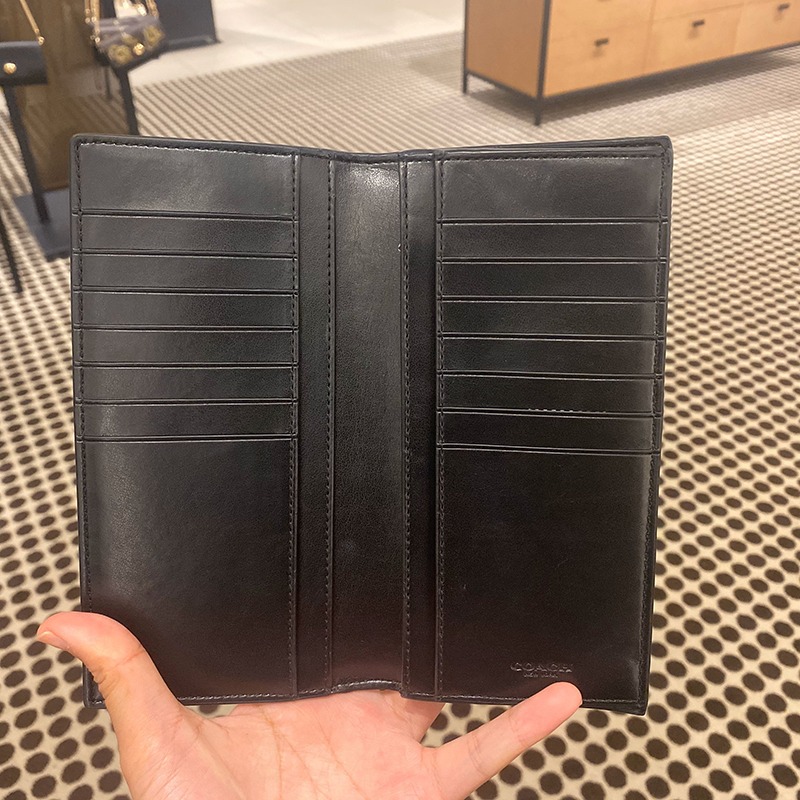 台灣美媽代購 COACH 蔻馳 包包 長夾 短夾 皮夾 中夾 短夾 錢包 拉鏈夾 對折錢夾卡夾 信用卡夾 時尚簡約長夾-細節圖6