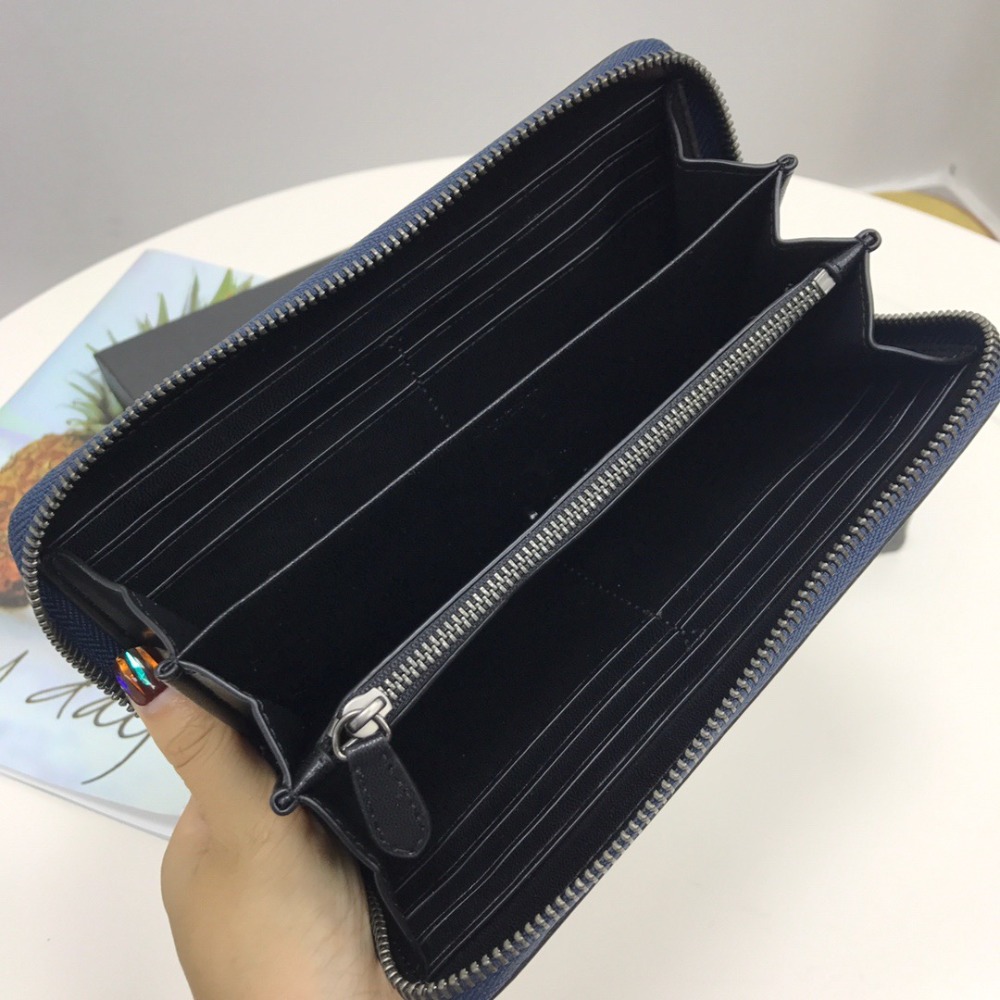 台灣美媽代購 COACH 蔻馳 長夾 短夾 經典老花拉鏈長夾 長款錢包 拉鏈夾 零錢包 男款手拿包 卡夾 信用卡夾-細節圖10