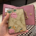 台灣美媽代購 COACH 蔻馳 皮夾 女士素面短夾 女生防刮皮大鈔錢包 韓版 可愛兩折mini零錢包 對開暗釦女錢夾-規格圖11