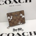 台灣美媽代購 COACH 蔻馳 皮夾 女士素面短夾 女生防刮皮大鈔錢包 韓版 可愛兩折mini零錢包 對開暗釦女錢夾-規格圖11