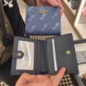 台灣美媽代購 COACH 蔻馳 皮夾 女士素面短夾 女生防刮皮大鈔錢包 韓版 可愛兩折mini零錢包 對開暗釦女錢夾-規格圖11