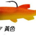 《懶人雜貨舖》海鱸殺手 T尾魚 T尾軟魚 仿真魚 包鉛魚  路亞餌 路亞竿 T尾假餌 仿生餌 假魚 14g 8cm-規格圖6