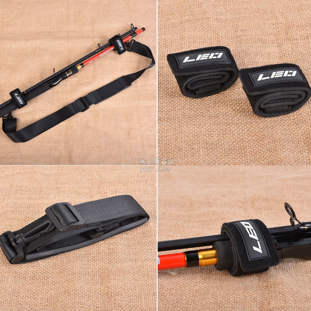 《懶人雜貨舖》肩竿束竿帶 路亞竿魚竿帶 竿袋 竿帶 多功能背帶 綁竿帶 路亞綁竿帶-細節圖2