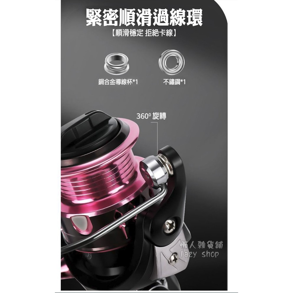 《懶人雜貨舖》新款路亞 紡車輪 不鏽鋼軸承 CNC搖壁 捲線器 魚輪 漁輪 潛線杯 微物紡車輪-細節圖4