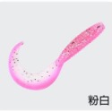 《懶人雜貨舖》蝦味 雙色螺紋 捲尾路亞餌 軟蟲 捲尾曲 卷尾軟蟲 雙色捲尾軟餌 15 只裝 2.8g 7cm-規格圖7