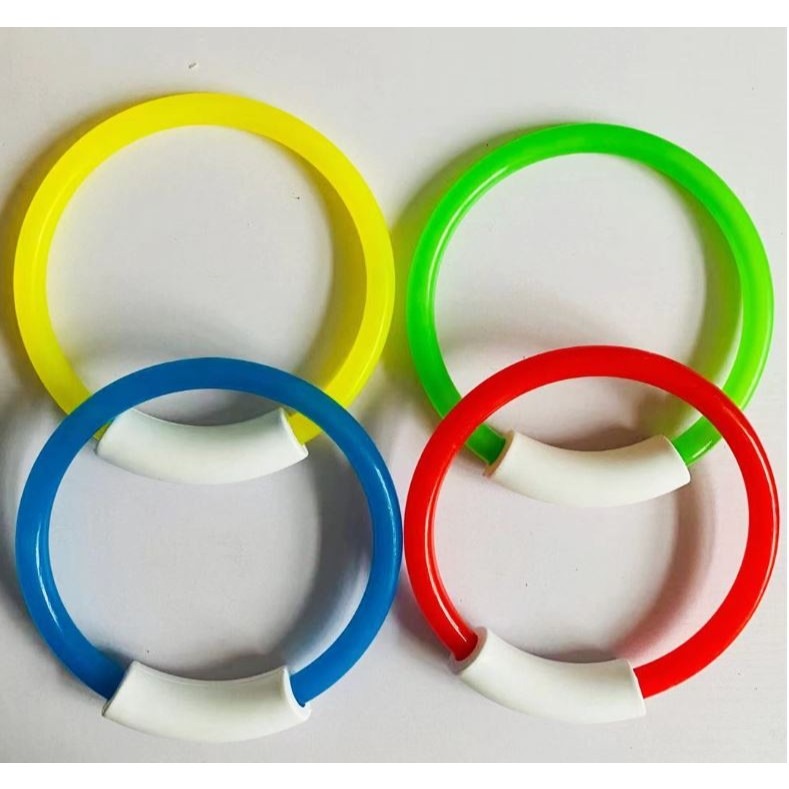 《懶人雜貨舖》戲水玩具 潛水圈 兒童游泳教教具 潛水門圈 水底立環 四環-細節圖4