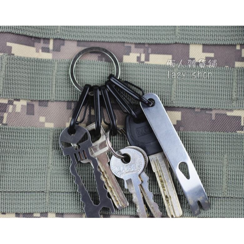 《懶人雜貨舖》簡潔 迷你彈簧掛扣 掛鉤 掛扣 鑰匙扣 彈簧扣-細節圖6