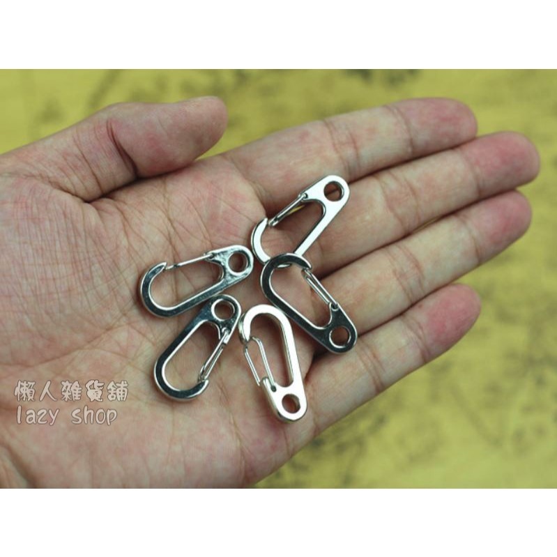 《懶人雜貨舖》簡潔 迷你彈簧掛扣 掛鉤 掛扣 鑰匙扣 彈簧扣-細節圖7