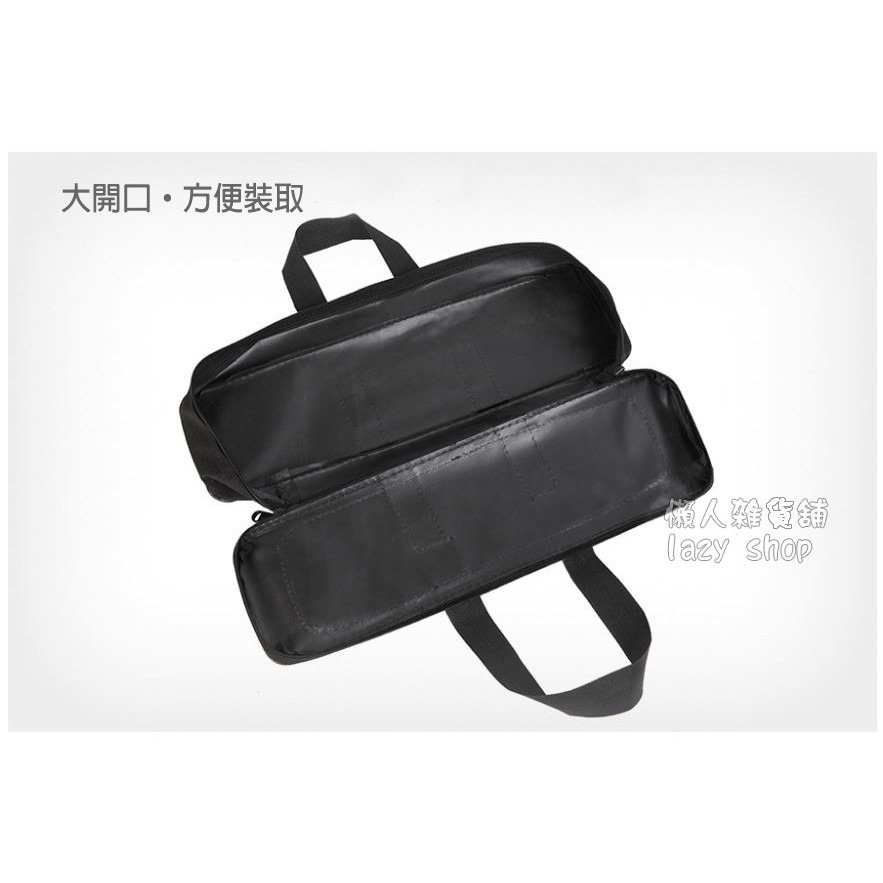 《懶人雜貨舖》LEO 樂歐 黑色單層 鋼絲漁具包 竿袋 竿包 魚具包 漁具包 釣具收納包-細節圖5