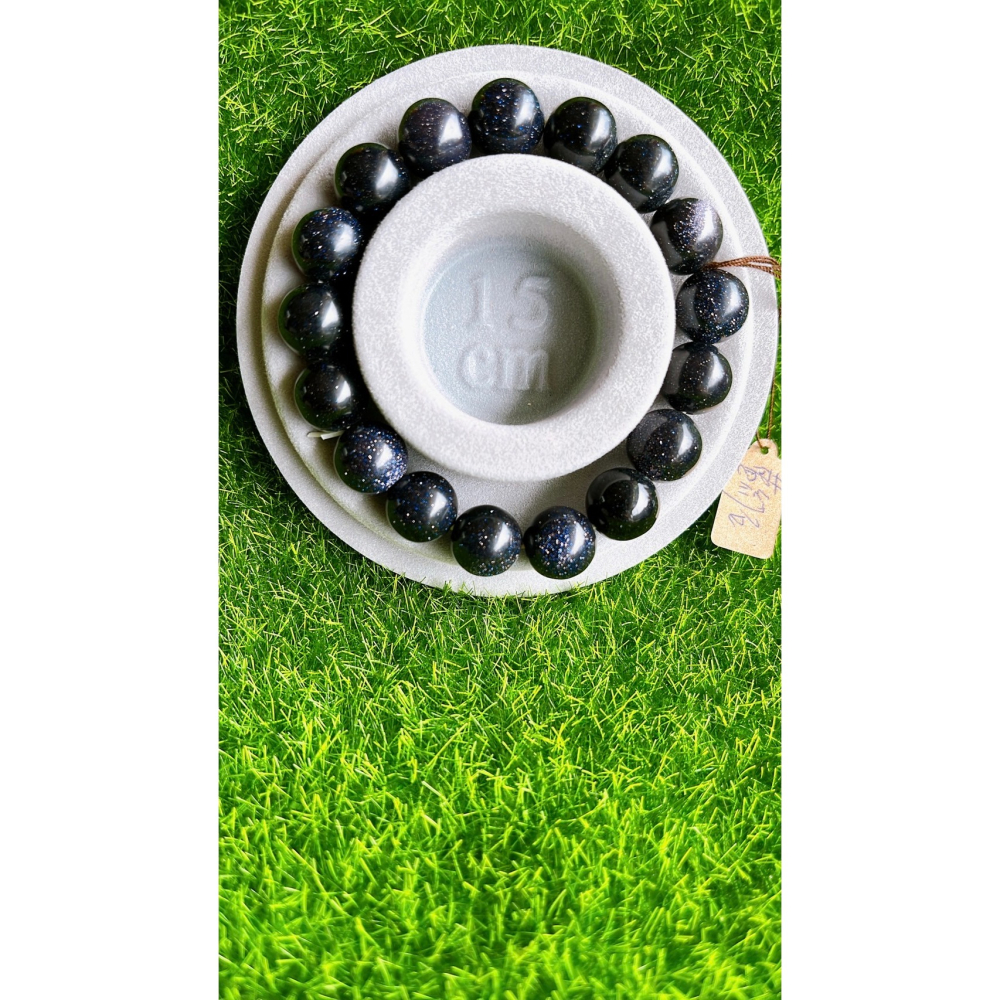 藍砂石手珠(11mm)-細節圖2