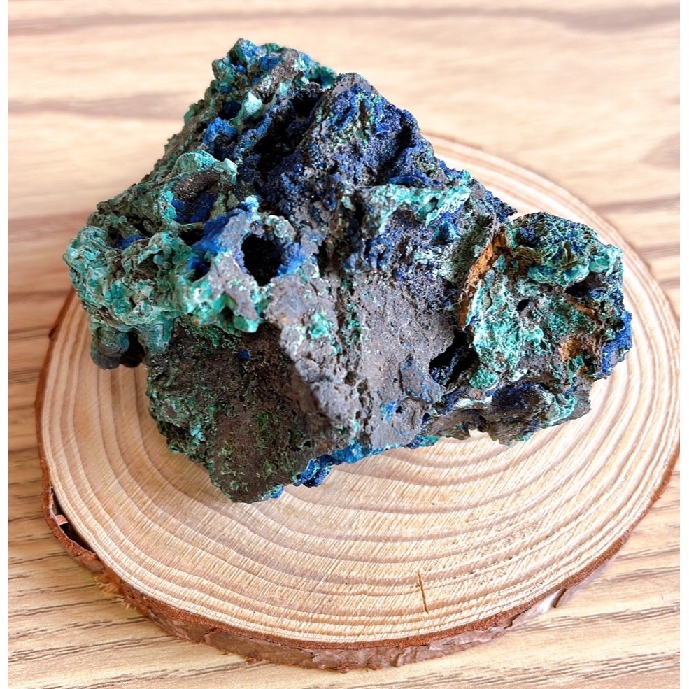 藍銅礦(含座)-細節圖2