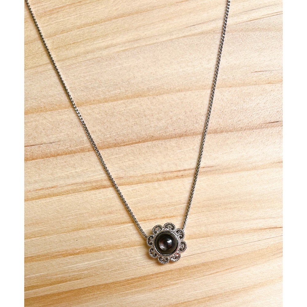 金運石項鍊(圓形小花款)-細節圖2