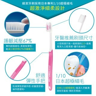 獅王細潔小頭牙刷1入-細節圖4