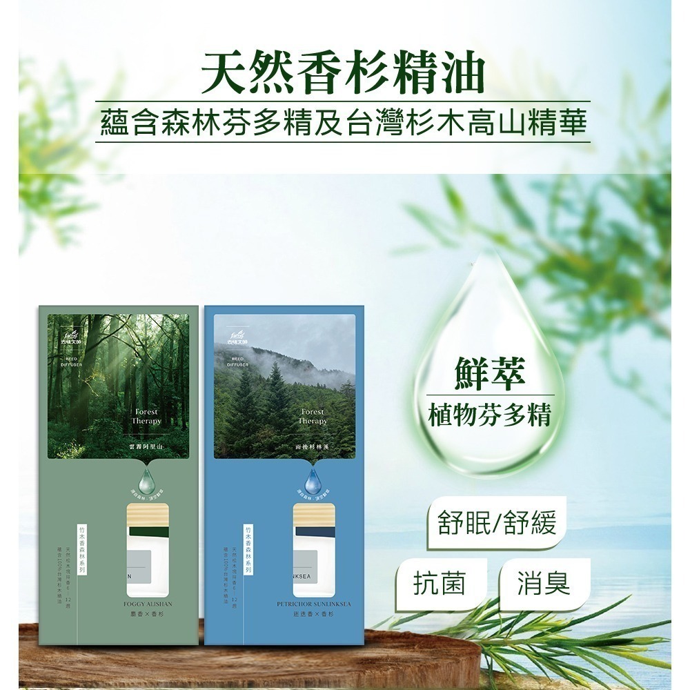 去味大師竹木香植感茶香氛擴香 80ml-細節圖2