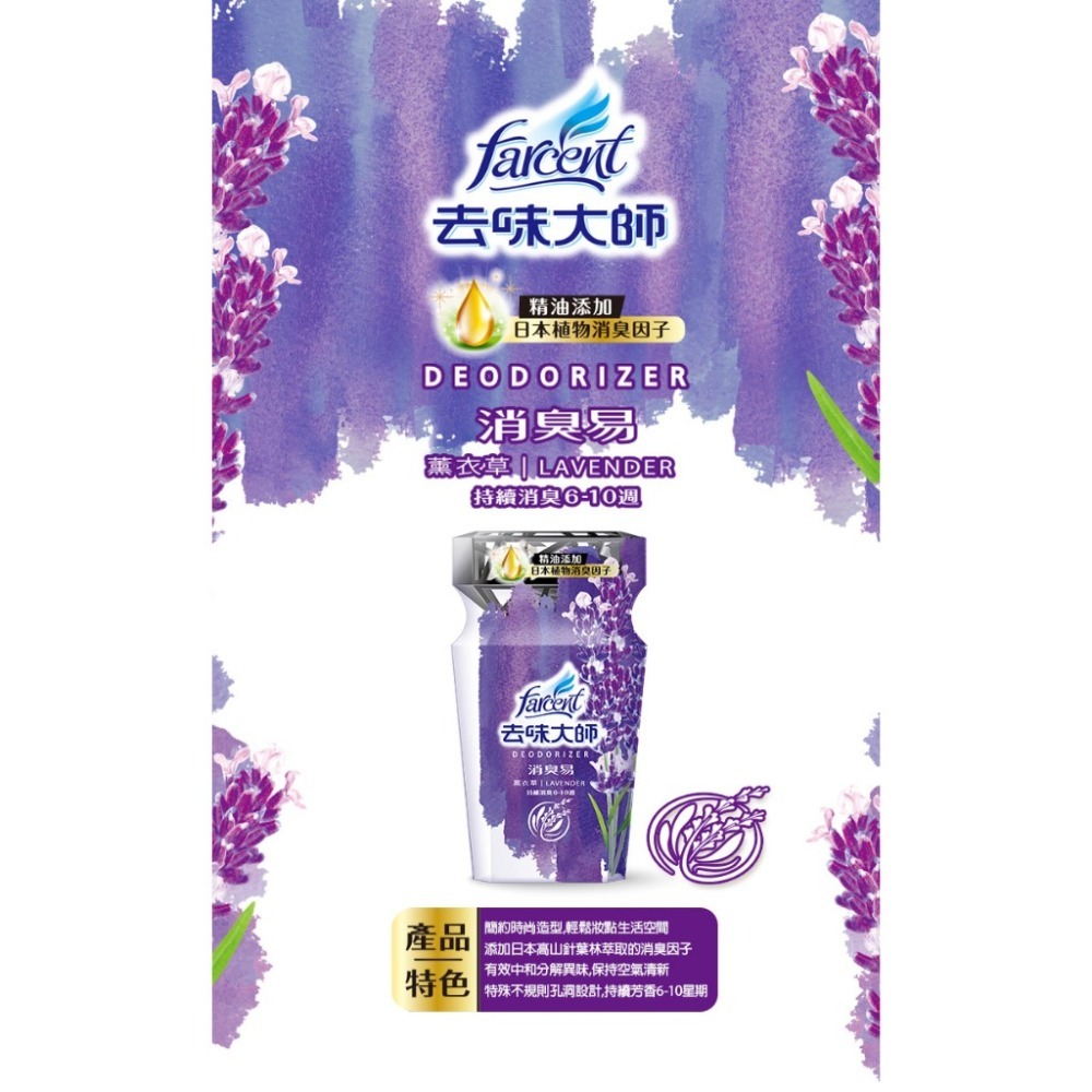 去味大師消臭易 去霉味 | 粉戀櫻花 | 檸檬 | 備長炭 | 薰衣草 350ml-細節圖3