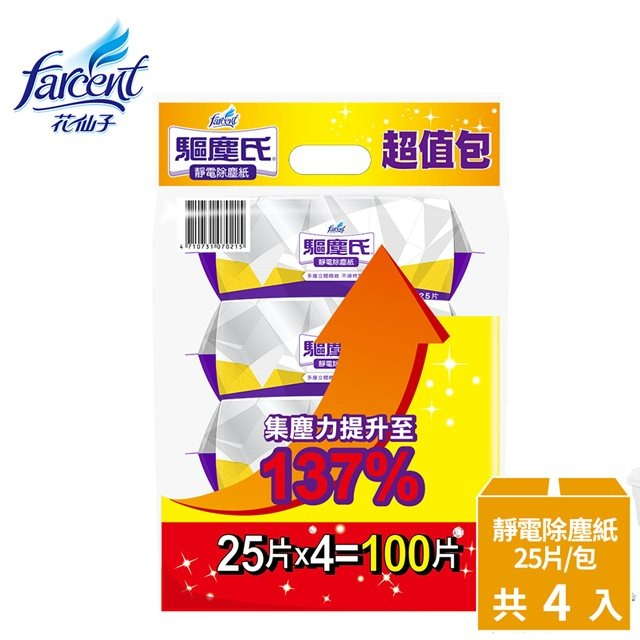 驅塵氏靜電除塵紙 25張*包｜25張*4包-細節圖2