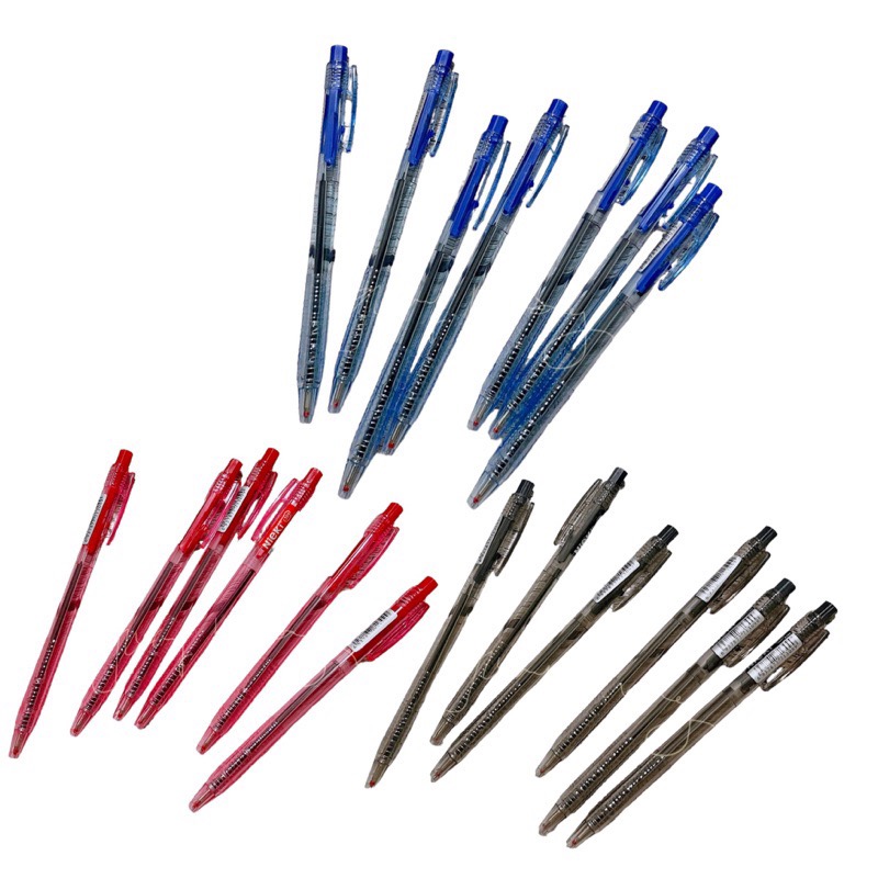 超好寫 10支20元 耐摔 不斷水 藍筆 紅筆 黑筆 中性筆 原子筆 按壓式 文具 筆 按壓筆 業務筆 辦公室 會計-細節圖2