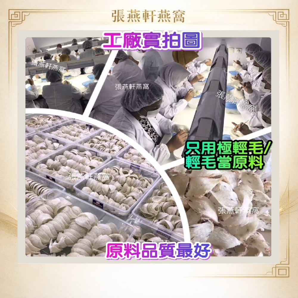 張燕軒燕窩 頂級特選燕窩30克/100克 泡發比別家多 孕婦推薦 足乾燕盞很乾淨 回購最高免運附說明-細節圖8