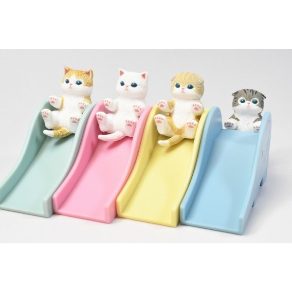 蛋蛋的優商 ￼現貨一套480$ 貓福珊迪溜滑梯喵   KITAN  扭蛋   轉蛋-細節圖3