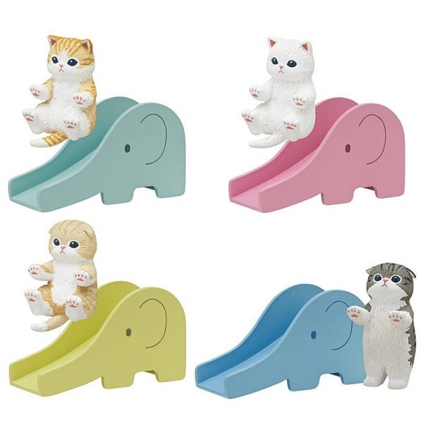 蛋蛋的優商 ￼現貨一套480$ 貓福珊迪溜滑梯喵   KITAN  扭蛋   轉蛋-細節圖4