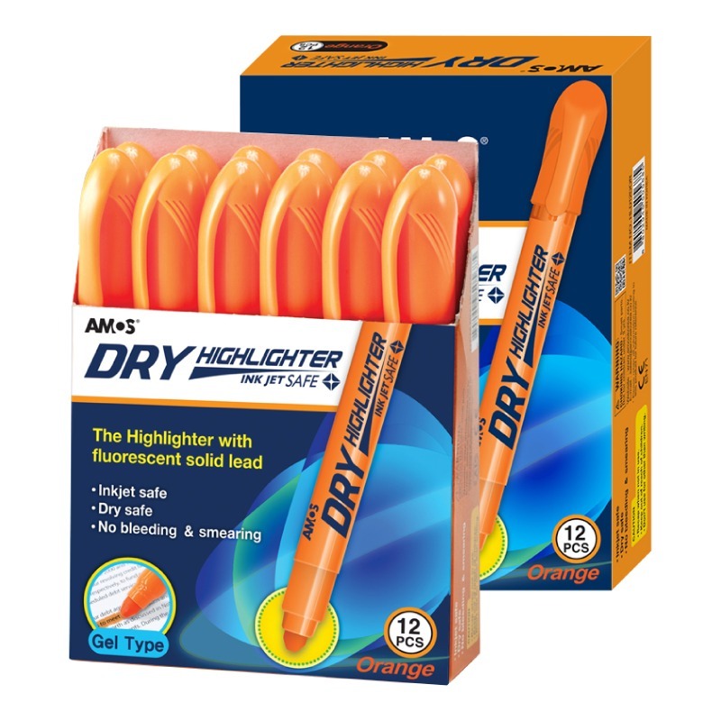 韓國AMOS 果凍螢光筆-基本色-細節圖2