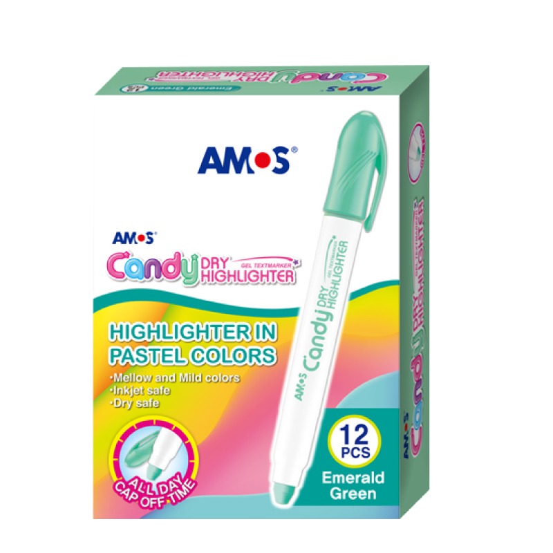 韓國AMOS 果凍螢光筆-馬卡龍色系-細節圖8