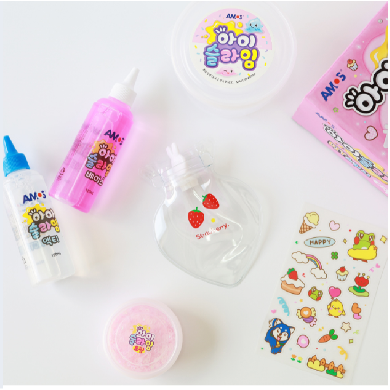 韓國AMOS 史萊姆造型捏捏球-鳳梨黃-細節圖9