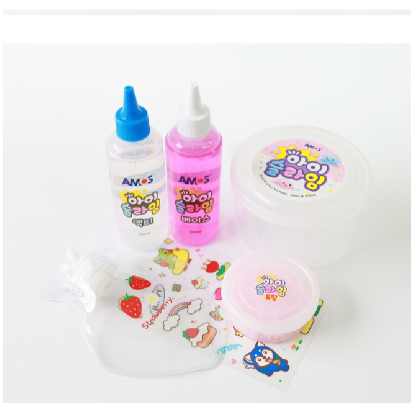 韓國AMOS 史萊姆造型捏捏球-草莓粉-細節圖6