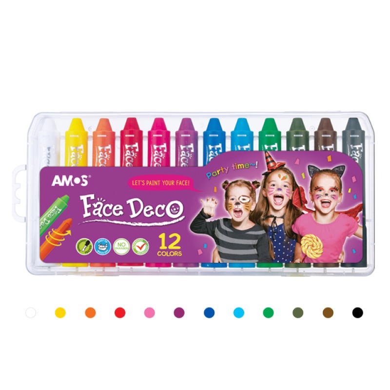 韓國AMOS 12色人體彩繪棒-細節圖2