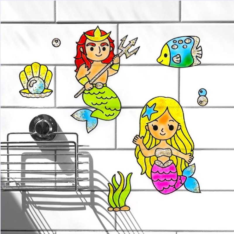 韓國AMOS 7色10.5ML海底世界玻璃彩繪創意組合(玻璃貼+模型版)-細節圖8