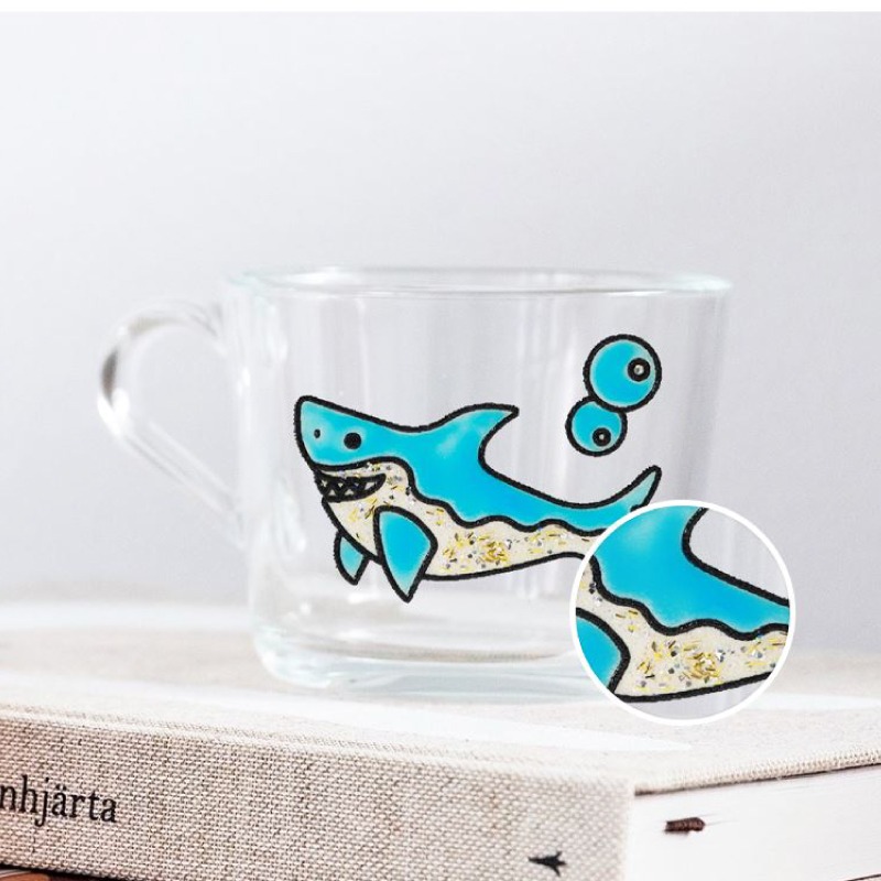 韓國AMOS 7色10.5ML海底世界玻璃彩繪創意組合(玻璃貼+模型版)-細節圖9