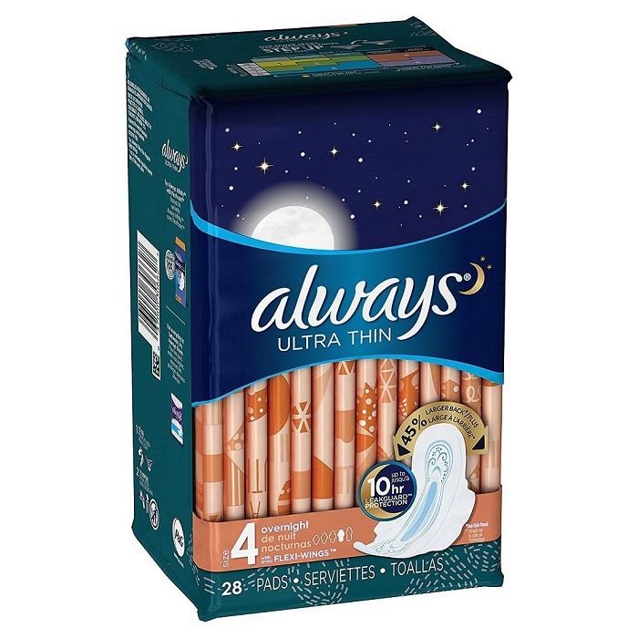 【always 好自在】超薄型衛生棉#4-夜用量多30cm(28片/包)【1133】-細節圖2