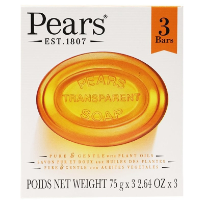 【Pears 梨牌】保濕甘油香皂-經典保濕(2.64oz/75g*3入組)【PS-5107】