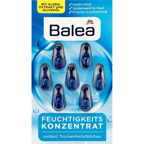 【Balea 芭樂雅】眼部緊緻淡化細紋精華膠囊-海藻保濕(7顆/片/藍色)【5551】