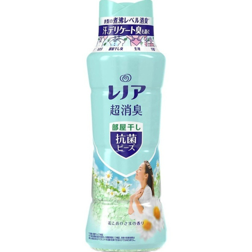 【P&G 寶僑】Lenor蘭諾 超消臭衣物芳香顆粒/香香豆-綠草清香(490ml)【6424】