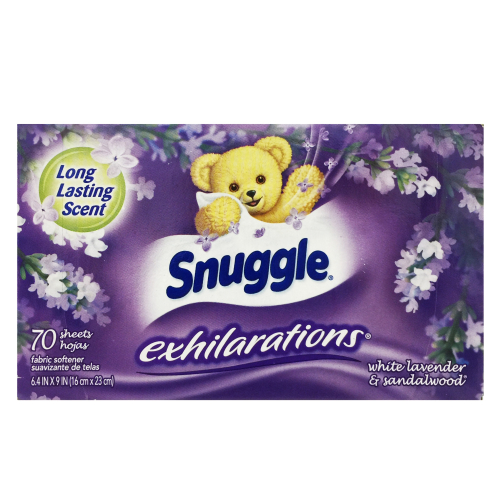 【Snuggle 熊寶貝】防靜電烘乾片/香衣片-薰衣草+香草蘭花(70片/盒)【5120】
