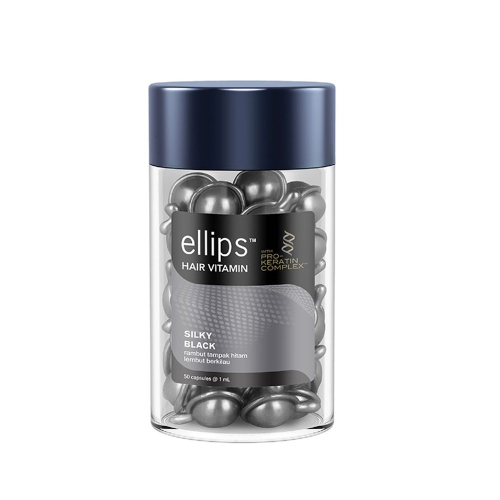 【ellips】深層角蛋白膠囊護髮油-烏黑亮麗(每顆1ml/50顆)【7248】