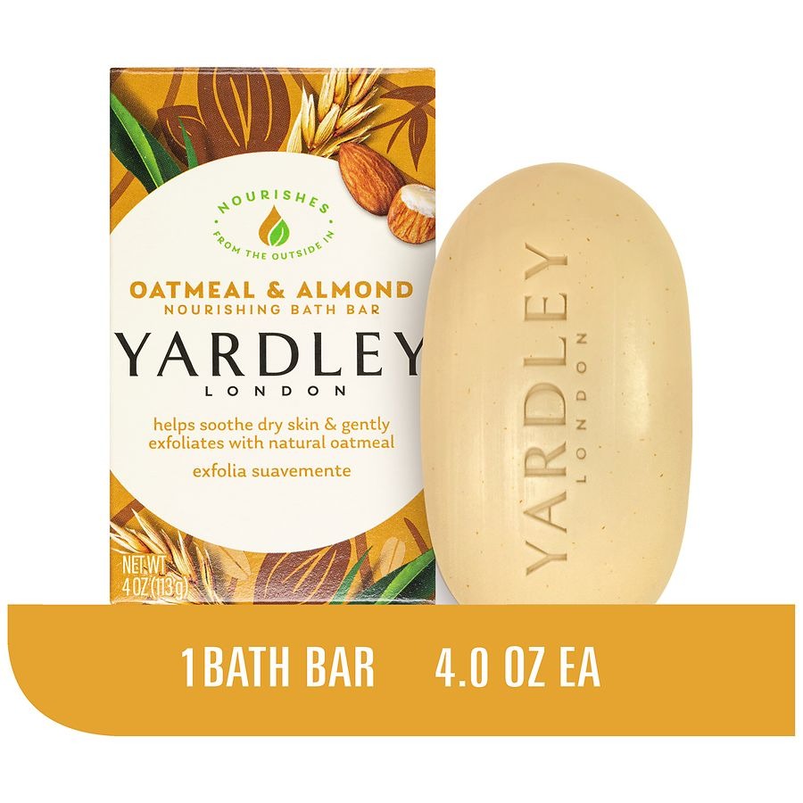 【Yardley London 雅麗】身體滋潤香皂-燕麥杏仁(4oz/113g)【1330】-細節圖2