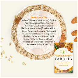 【Yardley London 雅麗】身體滋潤香皂-燕麥杏仁(4oz/113g)【1330】-細節圖3