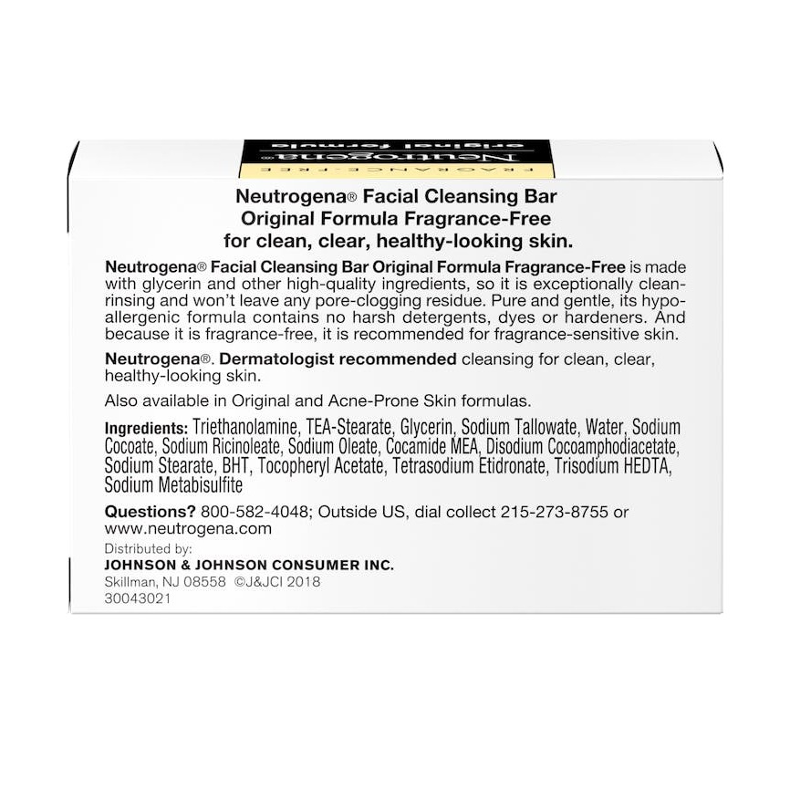 【Neutrogena 露得清】潔面皂-原味無香料(3.5oz/99g)【6377】-細節圖2