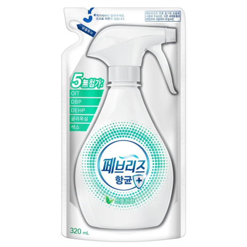 【Febreze 風倍清】織物噴霧補充包-清爽香味(320ml)【6402】